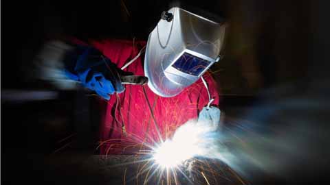 career cluster image of a Welders, cutters, solderers, and brazers job occupation